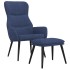 Sillón de relax con reposapiés de tela
