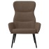 Sillón de relax con reposapiés tela gris