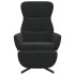 Sillón de relax con reposapiés terciopelo