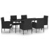 Juego de comedor para jardín 7 piezas