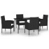 Juego de comedor para jardín 5 piezas