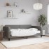 Sofá cama con colchón tela gris oscuro 100x200