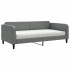 Sofá cama con colchón tela gris oscuro 100x200