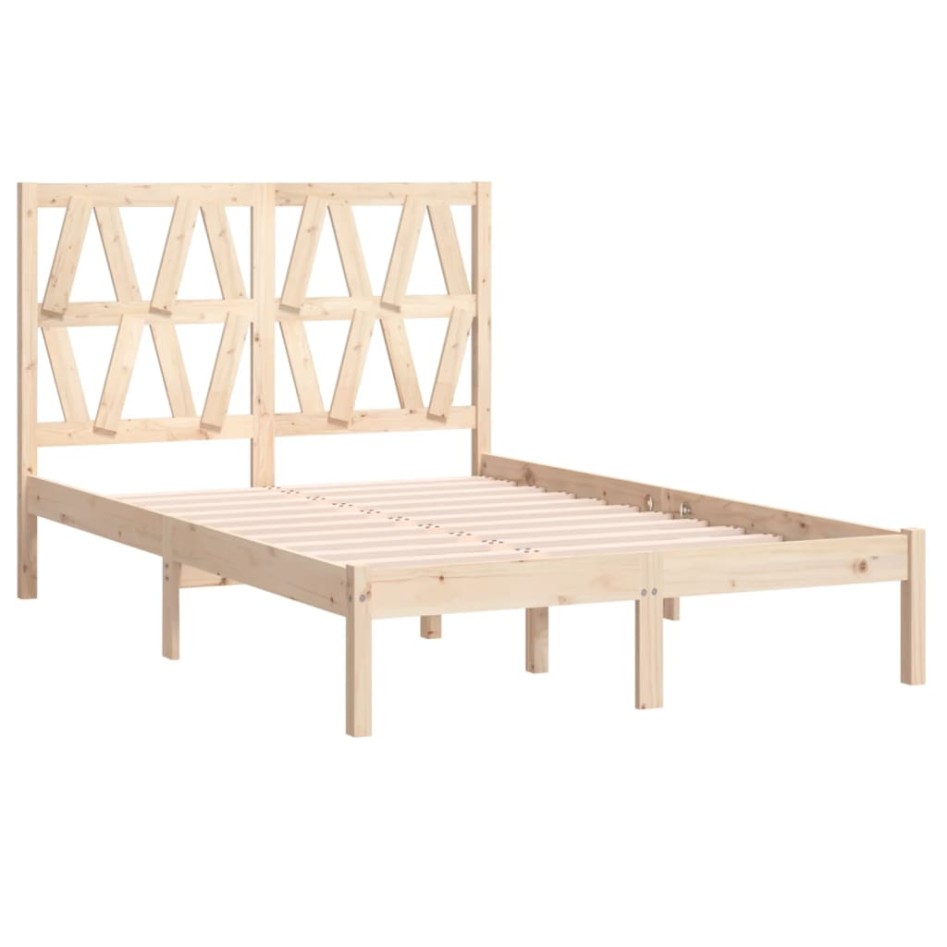 Estructura de cama madera maciza de pino 140x190