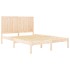 Estructura de cama sin colchón madera maciza de pino 135x190