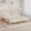 Estructura de cama sin colchón madera maciza 180x200 cm