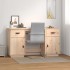 Escritorio con armarios madera maciza de pino 135x50x75
