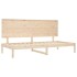 Sofá cama sin colchón madera maciza de pino 80x200