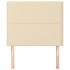 Cabeceros 2 unidades de tela color crema 100x5x78/88