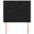 Cabeceros 2 unidades de terciopelo negro 100x5x78/88