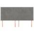 Cabeceros 4 unidades de terciopelo gris claro 80x5x78/88