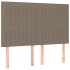 Cabeceros 4 unidades tela gris taupe 72x5x78/88