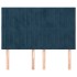 Cabeceros 4 unidades terciopelo azul oscuro 72x5x78/88