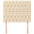 Cabeceros 2 unidades de tela color crema 90x7x78/88