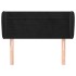 Cabecero de terciopelo negro 103x23x78/88