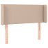 Cabecero de cuero sintético color capuchino 103x16x78/88