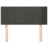 Cabecero de terciopelo gris oscuro 93x16x78/88