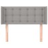 Cabecero de tela gris claro 93x16x78/88