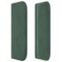 Cabecero de terciopelo verde oscuro 83x16x78/88