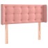 Cabecero de terciopelo rosa 83x16x78/88