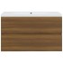 Mueble de baño con lavabo madera contrachapada marrón
