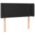 Cabecero con LED cuero sintético negro 93x16x78/88