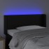 Cabecero con LED cuero sintético negro 93x16x78/88