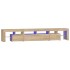 Mueble de TV con luces LED roble Sonoma 230x36,5x40