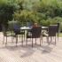Juego de comedor de jardín 7 piezas ratán sintético