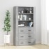 Aparador alto madera contrachapada gris