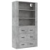 Aparador alto madera contrachapada gris