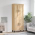 Aparador alto madera contrachapada color roble 69,5x34x180