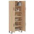 Aparador alto madera contrachapada color roble 69,5x34x180