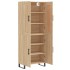 Aparador alto madera contrachapada color roble 69,5x34x180