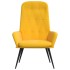 Sillón de relax de terciopelo amarillo