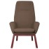 Sillón de relax de tela gris