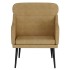 Sillón de terciopelo marrón 63x76x80