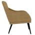 Sillón de terciopelo marrón 63x76x80
