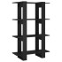Estantería de libros/divisor de espacios negro 80x30x123,5