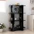 Estantería de libros/divisor de espacios negro 80x30x123,5