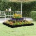 Jardinera de madera maciza de pino negro 80x80x27