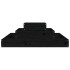 Jardinera de madera maciza de pino negro 80x80x27