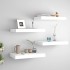 Estantes flotantes de pared 4 uds MDF blanco 40x23x3,8