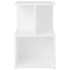 Mesitas de noche 2 uds madera contrachapada blanco 35x35x55