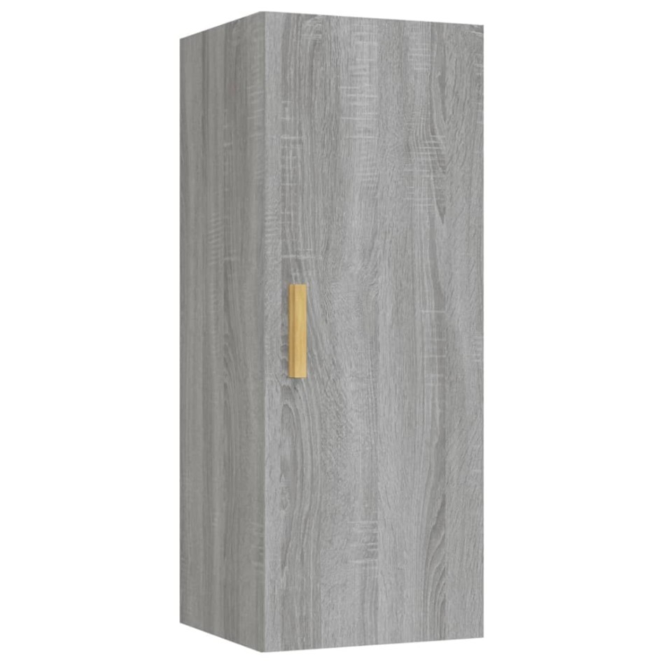 Armario de pared madera contrachapada gris Sonoma 34,5x34x90