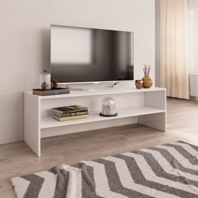 Mueble para TV madera contrachapada blanco 120x40x40