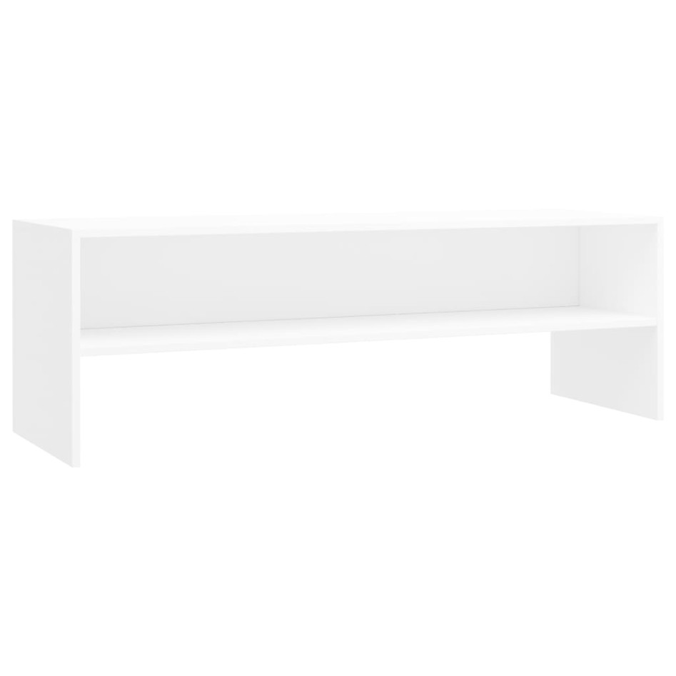 Mueble para TV madera contrachapada blanco 120x40x40