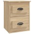 Mesita de noche de pared color roble Sonoma 41,5x36x53