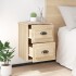 Mesita de noche de pared color roble Sonoma 41,5x36x53