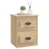 Mesita de noche de pared color roble Sonoma 41,5x36x53